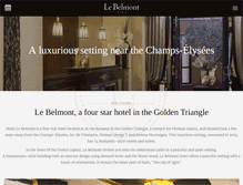 Tablet Screenshot of belmont-paris-hotel.com